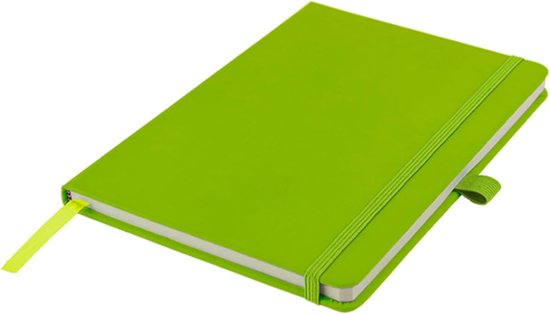 Stijlvol A5 Notitieboek met Luxe Hardcover en Penlus - Limoen