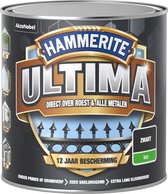 Hammerite Ultima Metaallak - Mat - Zwart - 250 ml