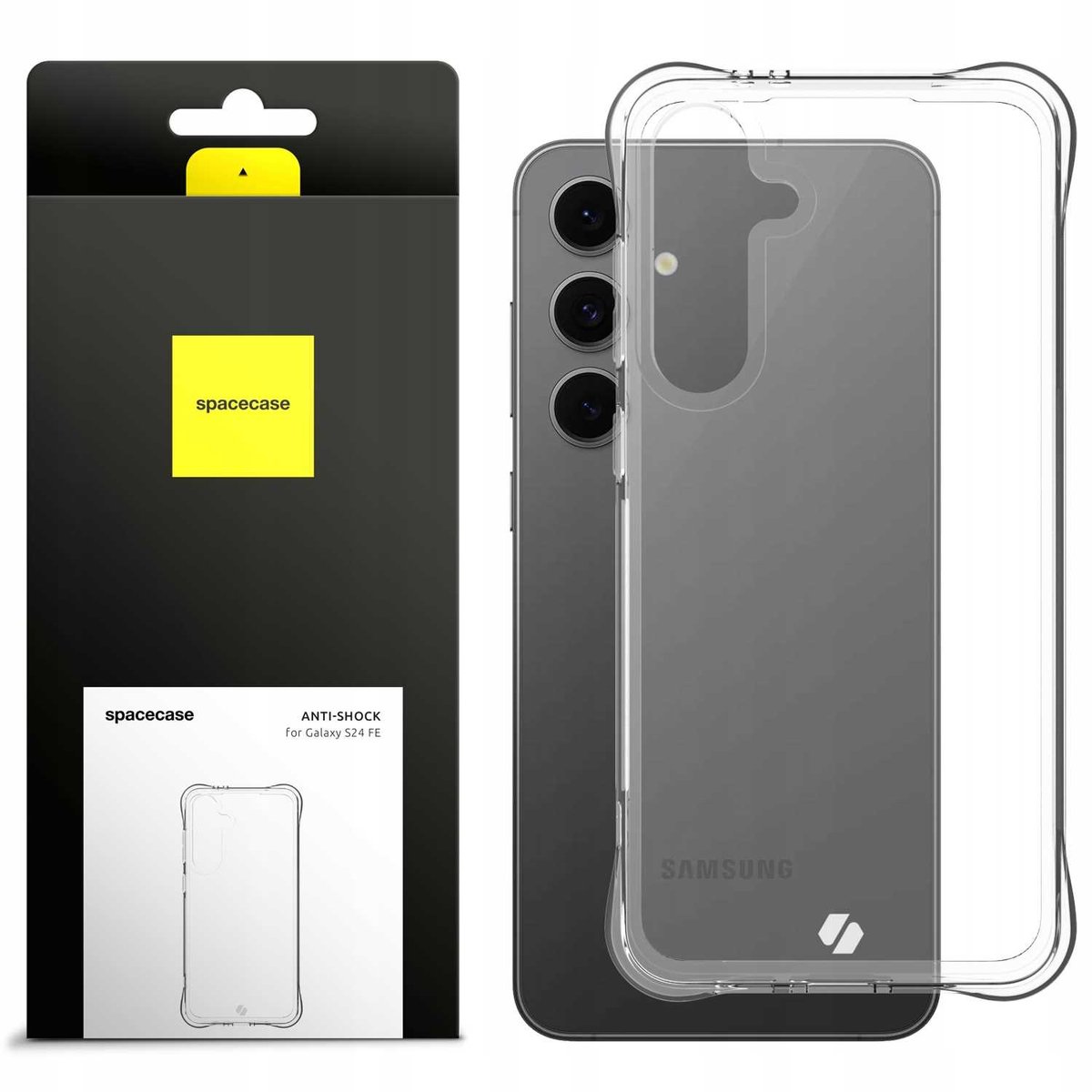 Spacecase Gehard Glas Anti-Shock Voor Samsung Galaxy S24 Fe Bescherming