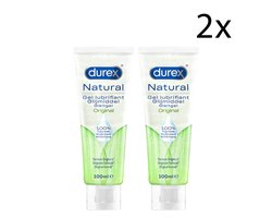 Durex - Naturel Gel - Natuurlijk Glijmiddel - 2 x 100 ml