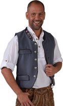 Boeren Tirol & Oktoberfest Kostuum | Trachtenvest Altijd Bierfeest Grijs Man | Medium | Bierfeest | Verkleedkleding