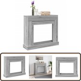 Bol.com vidaXL Haardombouw - 100x30x875 cm - Grijs Sonoma Eiken Haard Ombouw - Elektrisch Vuur - Houten Haard - Woonkamerdecorat... aanbieding