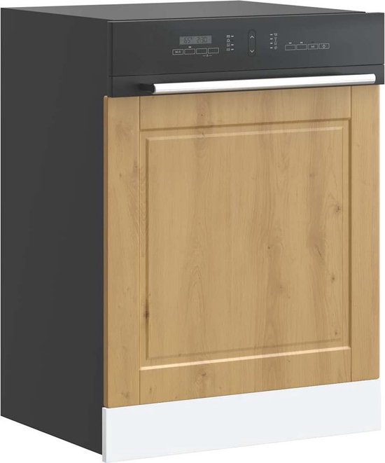 Vaatwaspaneel Porto 60x1,5x67 cm bewerkt hout betongrijs kopen