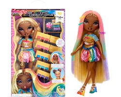 Rainbow High Modepop met Haarkrijt - Meline Goud