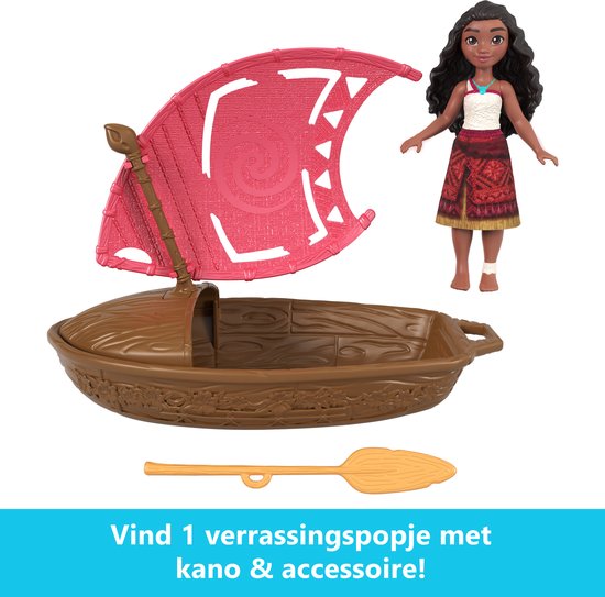 MATTEL Pirogue en zijn 3 verrassingen JBT68 -Vaiana 2 van Disney — afbeelding 4