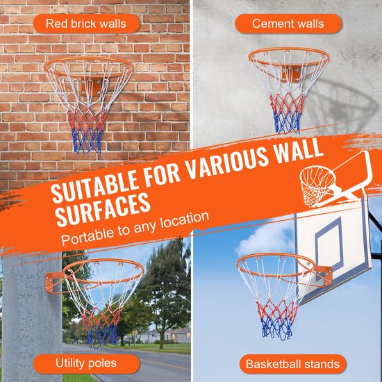 Vente en gros de 18mm Tube de 45cm de diamètre Anneau de basket-ball scolaire An