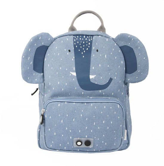 Trixie Rugzak - Mrs. Elephant - Schooltas Waterafstotend - Boekentas voor Kind - Voor Jongens en Meisjes - Geschikt als Gymtas - Blauw