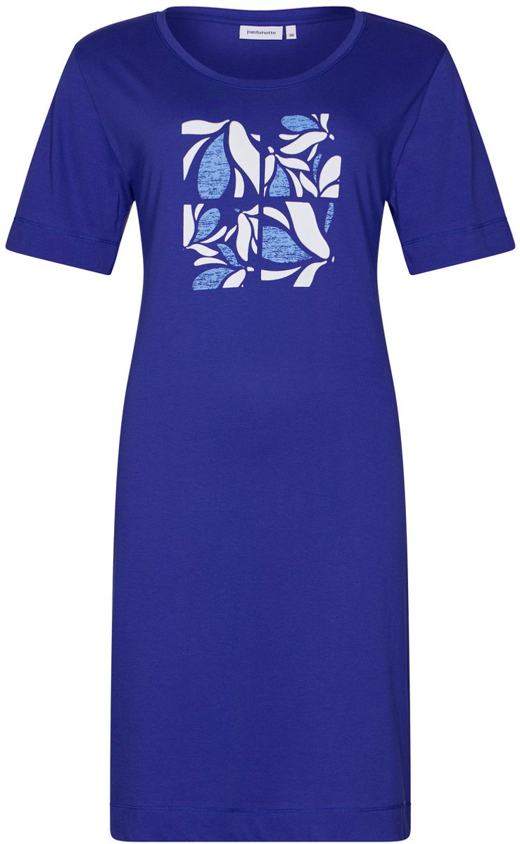 Pastunette Dames Nachthemd Pastunette - Blue Breeze - Katoen blauw