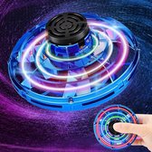 Premium Mini UFO Flying Spinner LED Decompressiespeelgoed voor Volwassenen en Kinderen - Blauw