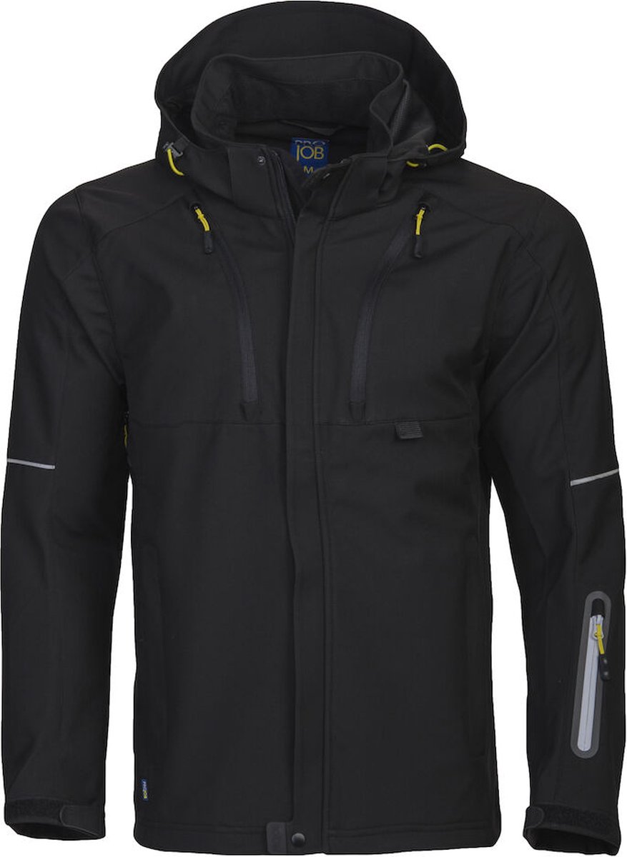 ProJob 3406 SOFTSHELL JAS 643406 - Zwart - 4XL