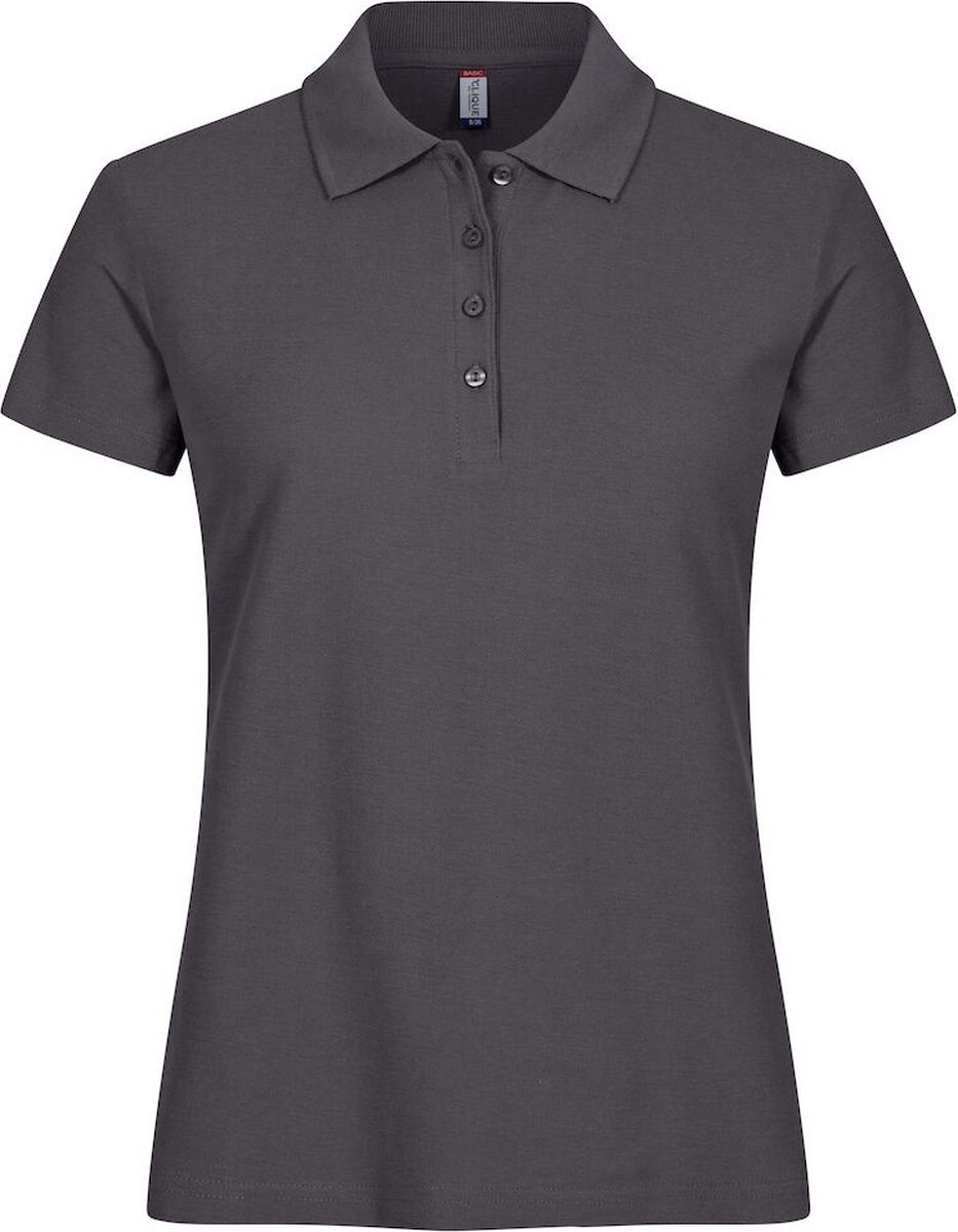 Clique Basic Polo Women 028231 - metaalgrijs - M