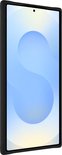 Coque noire pour le Samsung Galaxy S25 Ultra, avec un fond bleu/jaune.