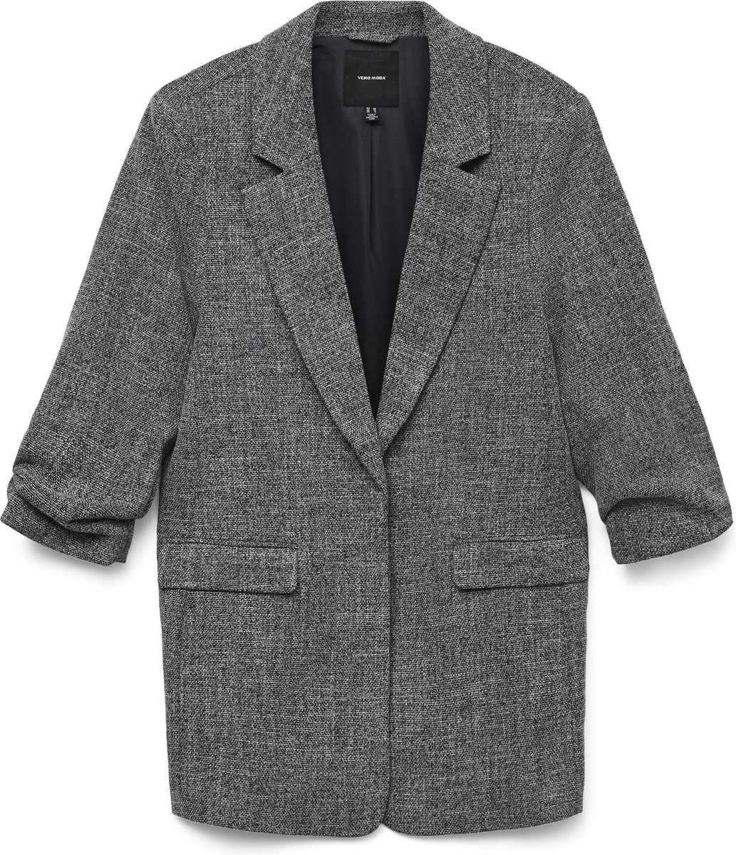 Vero Moda Blazer Vmfrida 3/4 Regular Blazer Noos 10306404 Black/salt And Pepper Dames Maat - W36