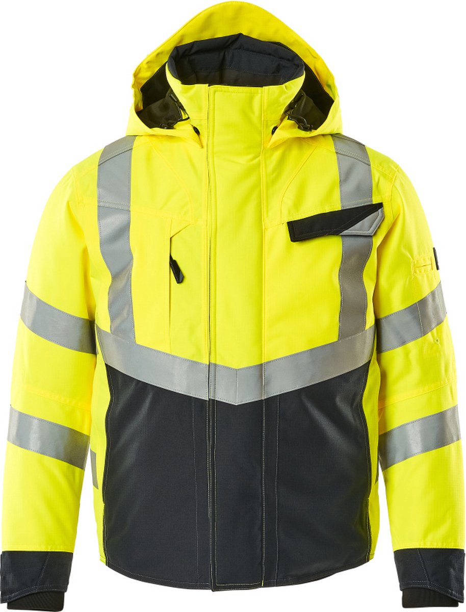 Mascot Safe Supreme Winterjas 15535-231 hi-vis /donkermarine Geel