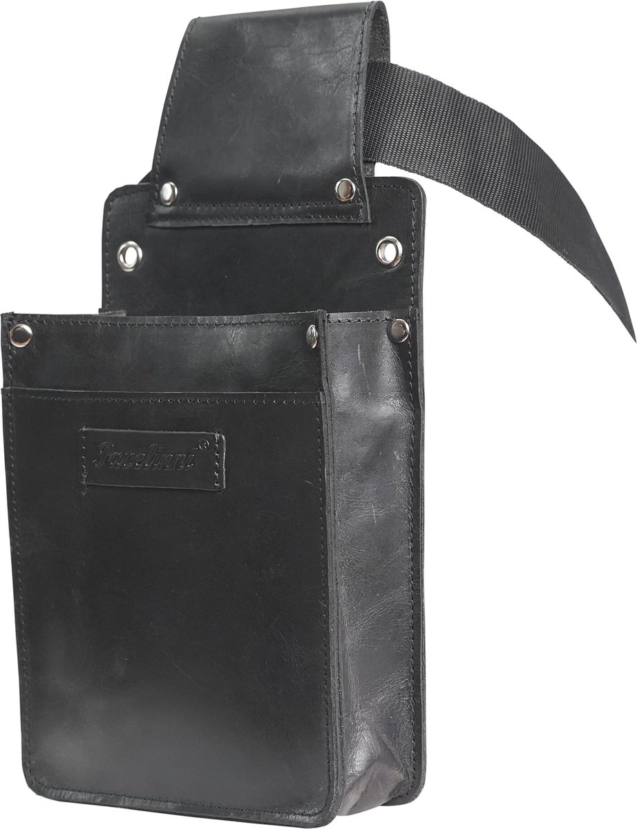 Pavelinni | Gladiator | Holster | Kalfsleder | PDA & Terminal Houder | Zwart | 10x14x4 cm (DC07114ABL)