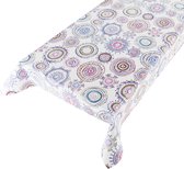 Tafelzeil Marbella -  140 x 550 cm - Multi tafellaken - Tafelkleed plastic - Voor buiten en binnen - Verschillende maten - Geleverd in een koker