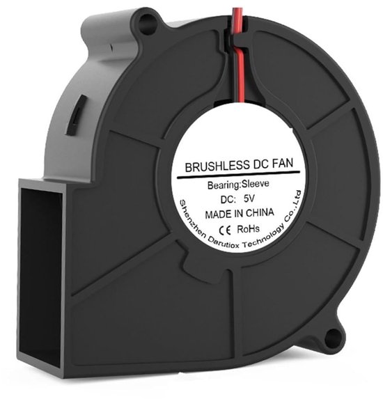 Bladblazers 2 STUKS DC 5V 12V 24V 75mm X 30mm Centrifugaal Ventilator ...