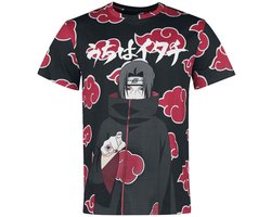 Naruto Shippuden - Itachi Clouds Heren T-shirt - meerkleurig - S