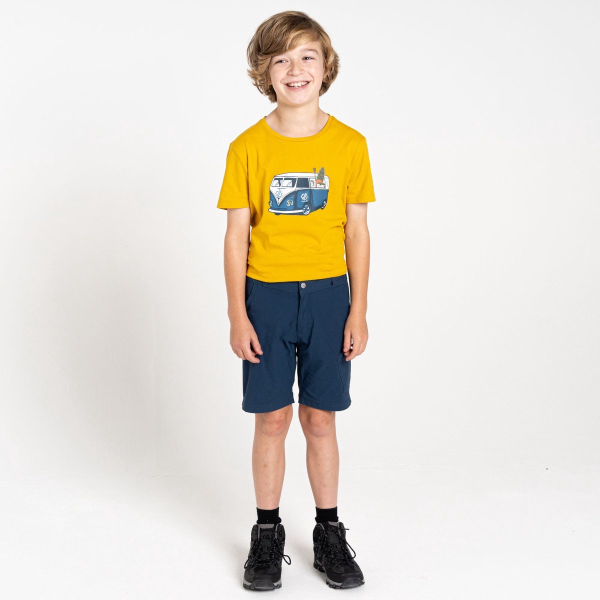 Short Skiën Kinderen Waterafstotend Sneldrogend Blauw