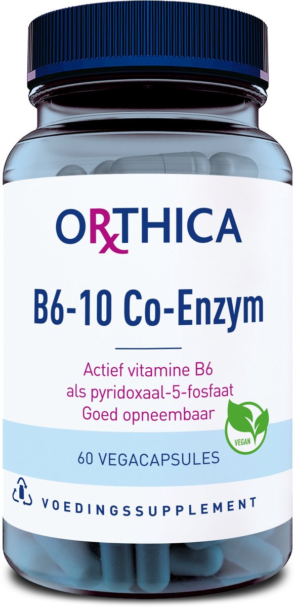 Goedkoopste Orthica B6-10 Co-Enzym - Vitamine B6 - 60 vegacapsules