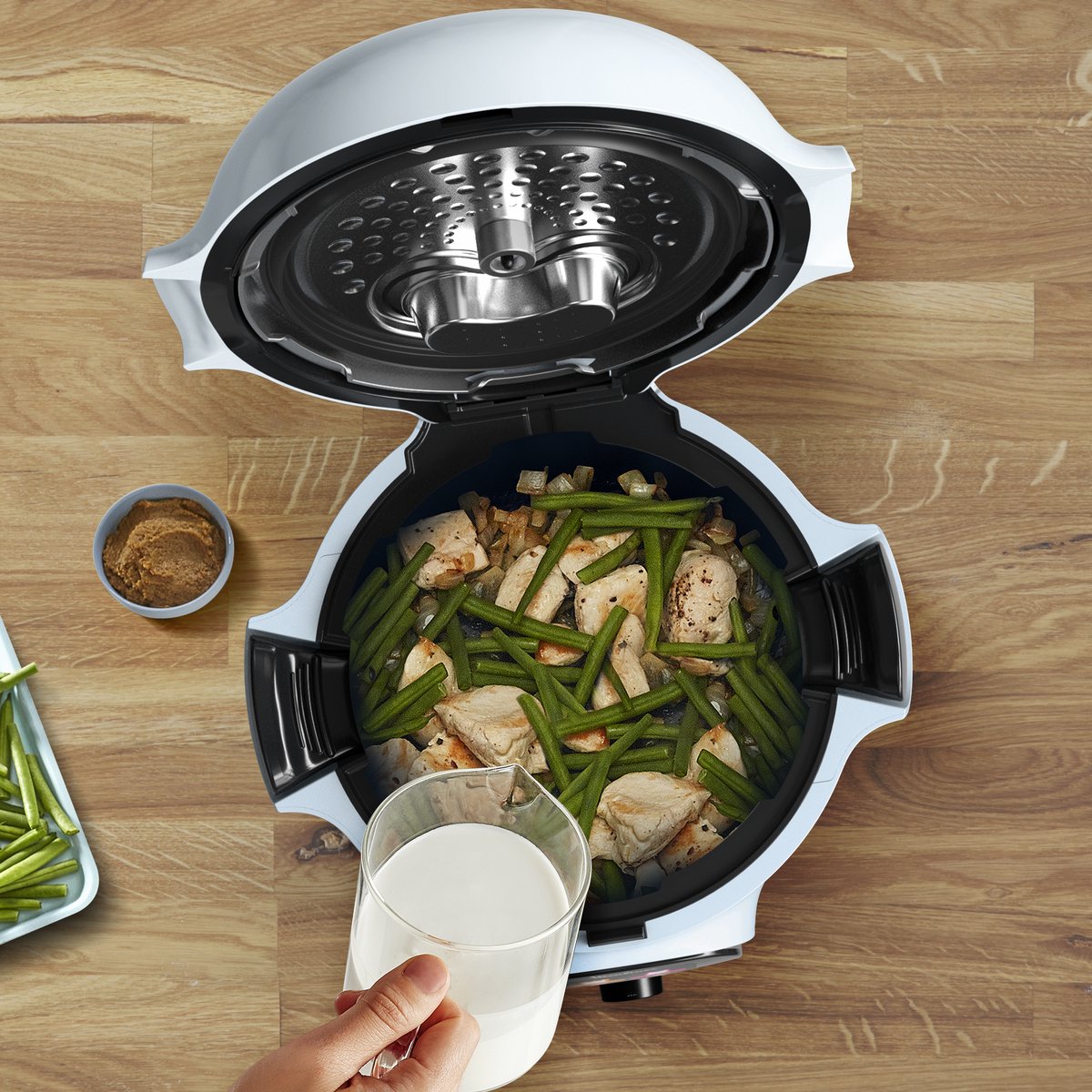 Moulinex Cookeo Mini CE880410 - Multicooker - 6 programma's - 150 recepten - 3L - Lichtblauw – foto 6