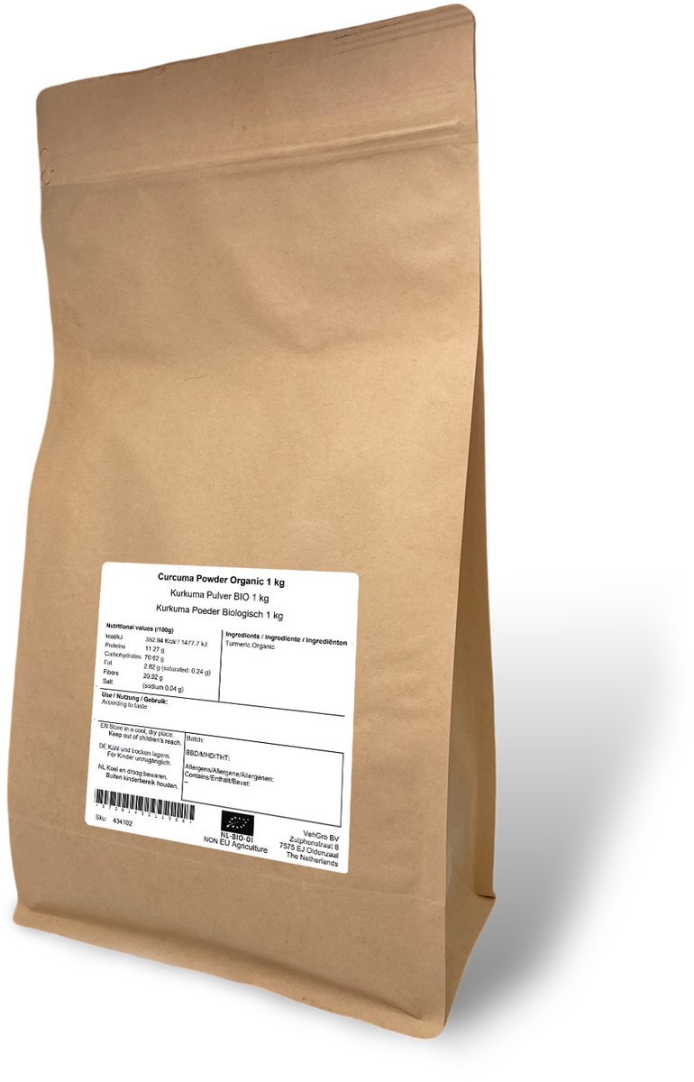 Kurkuma Poeder - 1 Kg - VehGro