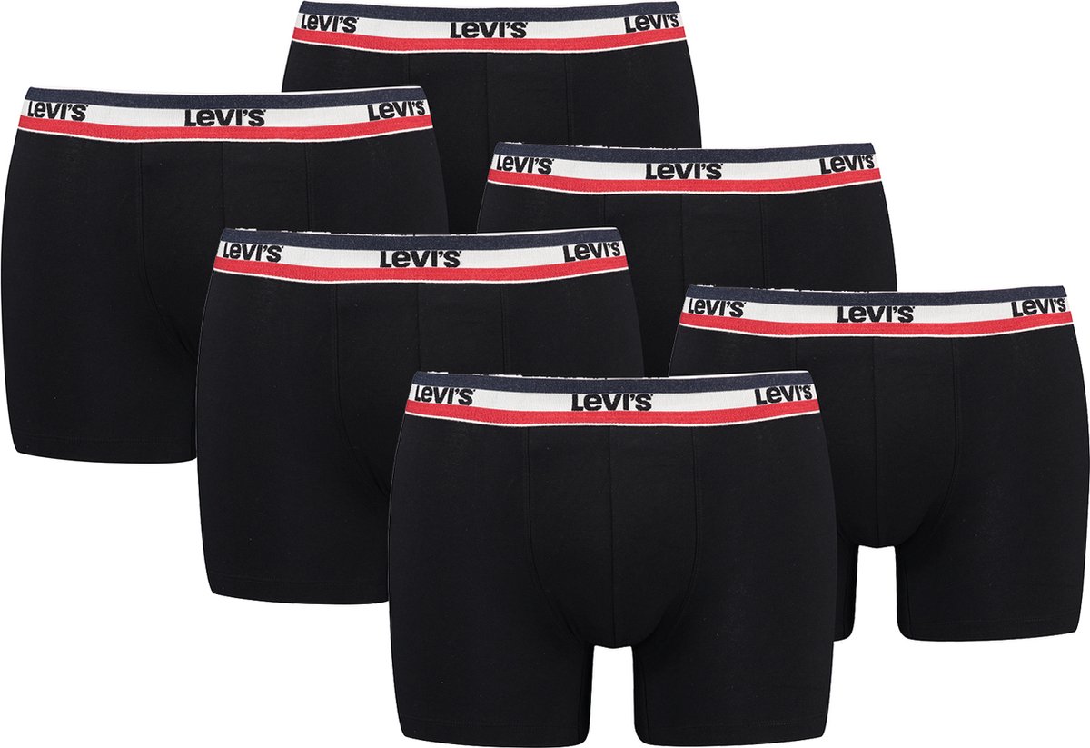 BOXERS 6-pack Levi's Sportswear Logo herenboxershorts, ondergoed gemaakt van biologisch katoen