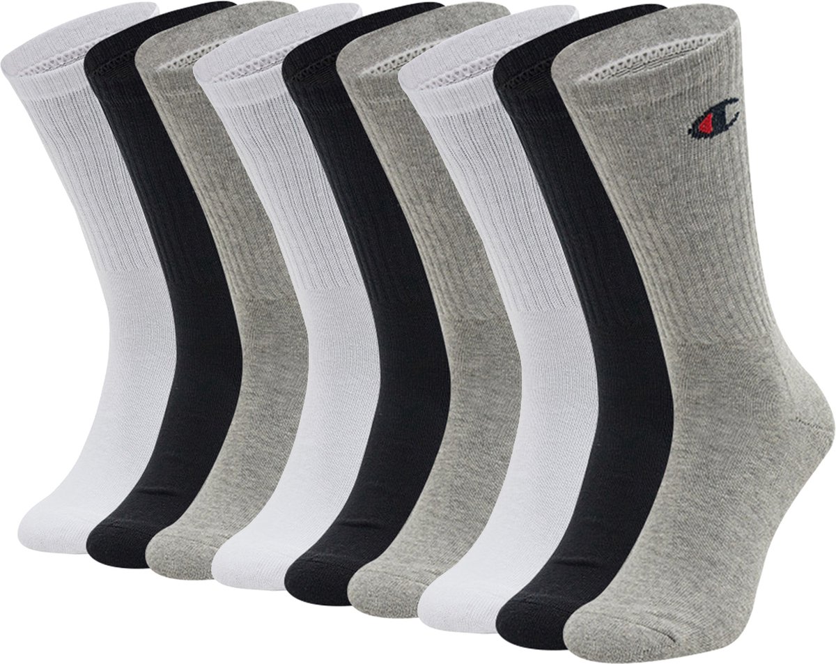 SOKKEN 9 paar Champion crew sokken, maat. 35 - 46 unisex tennissokken U24558