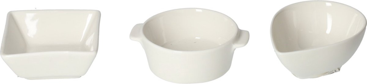 Elegance Modern - Serveerschalen - Porselein - Wit - Decoratief 260 ml 12 stuks