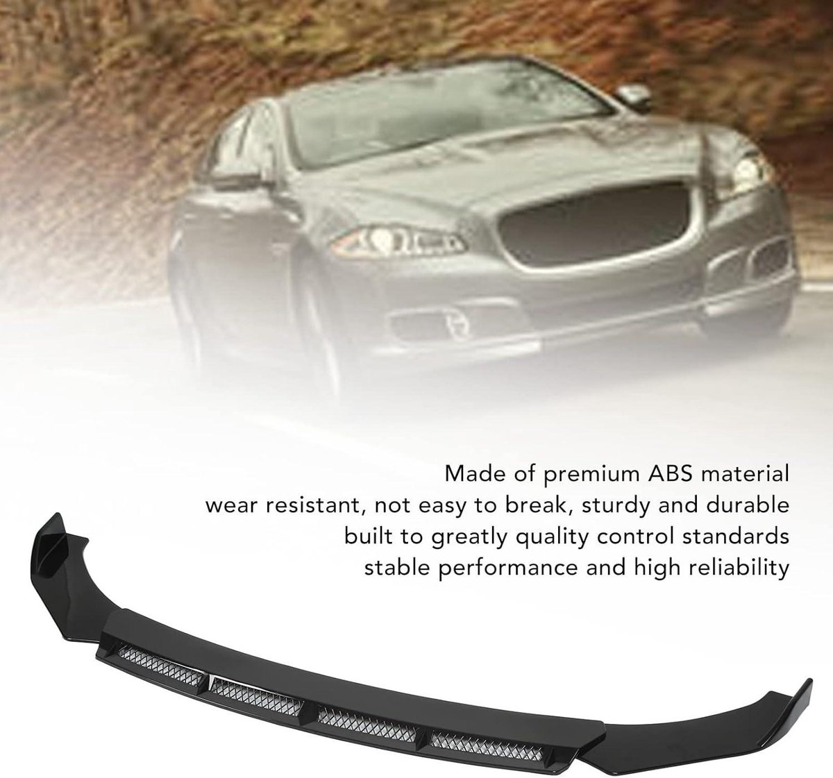Spoiler voorbumper 3 stks Universele Auto Voorbumper Lip Body Kit Spoiler Diffuser Lip Auto voorspoiler(Kleur:Carbon Fiber Look