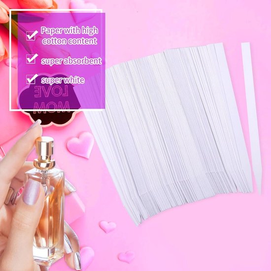 400 stks parfum teststrips wegwerp witte etherische oliën geurtester
