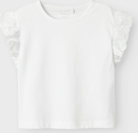 NAME IT NMFHREJAINE CAPSL SHORT NREG TOP PB Haut Filles - White brillant