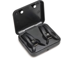 XR Brands - Dark Grip Vibrerende Tepelkemmen - Zwart