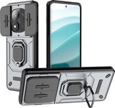 Coque Coverup - Adaptée à la coque Xiaomi Redmi Note 14 Pro 5G / Poco X7 - Coque arrière Coverup Ring Kickstand avec Shield d'appareil photo - Grijs