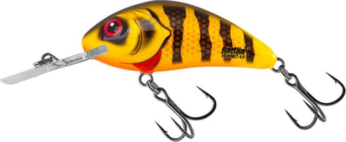 Salmo Rattlin Hornet Floating (diepte 1.8-3.4m) 4.5cm - 6g - Kleur : Natural Perch