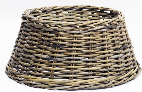 Rotan kerstboomhuls - 60 cm - Grijs