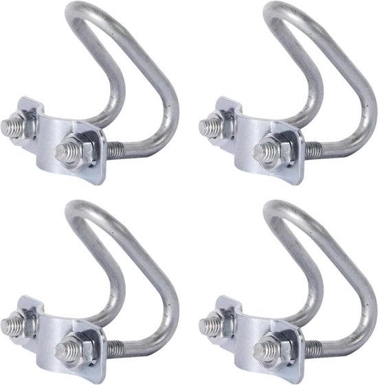 Roestvrijstalen U-bouten voor vaste waterleidingen - 2 stuks - Ancho Interior 40 mm