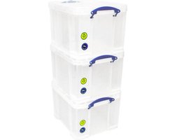 Opbergbox Really Useful 35 liter pak 3 dozen 480x390x310mm transpara..