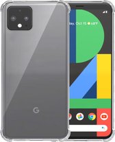 Telefoonhoesje Geschikt voor Google Pixel 4 Transparant - Shockproof TPU Siliconen Case met Stootrand Doorzichtig - Smartphonica geschikt voor Google Pixel 4