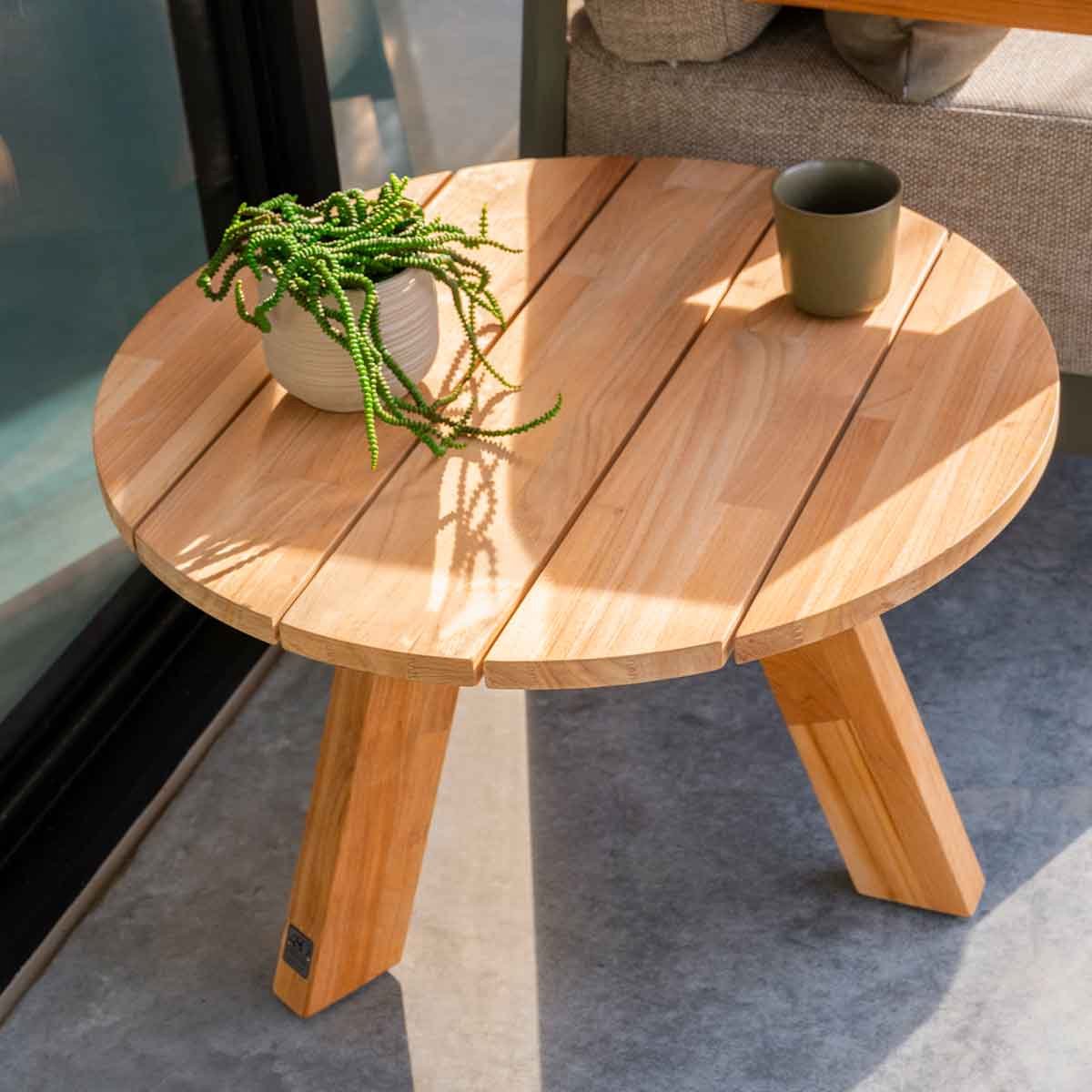 4 Seasons Outdoor Cosmic table basse Ø78 cm - anthracite / teck