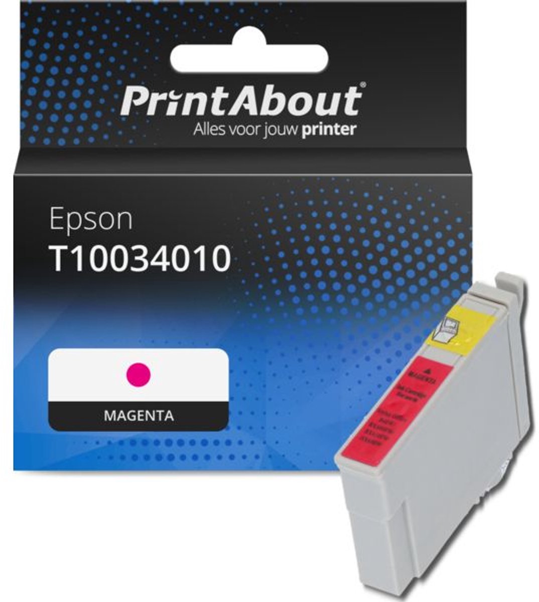 PrintAbout huismerk Inktcartridge T10034010 Magenta geschikt voor Epson