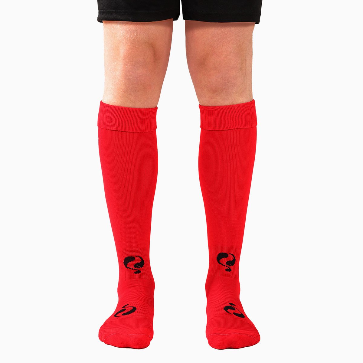 Q1905 Evergreen Voetbalsokken - Rood/Zwart