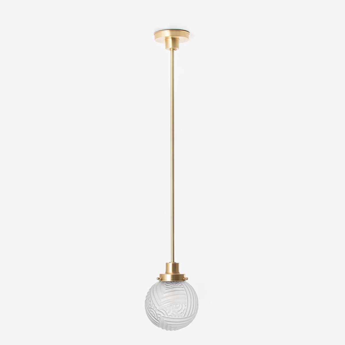 Hanglamp Nouveau Romance Geëtst 20's Messing - Art Deco Trade