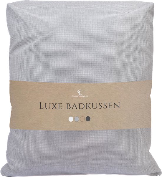 Badkussen – Luxe badkussens voor in bad – Dik en comfortabel Spa Kussen voor Hoofd, Hek en Rug – Hoofdsteun bad voor een spa ervaring thuis – Wasbare snel drogende Nekkussen Bad – Badkussen Lichtgrijs