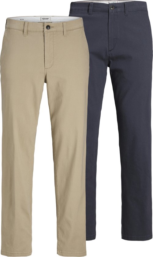 Pantalon homme Jack & Jones JPSTKANE Dave Chino 2PK MP NOOS - Tailles : L 29 x L 32