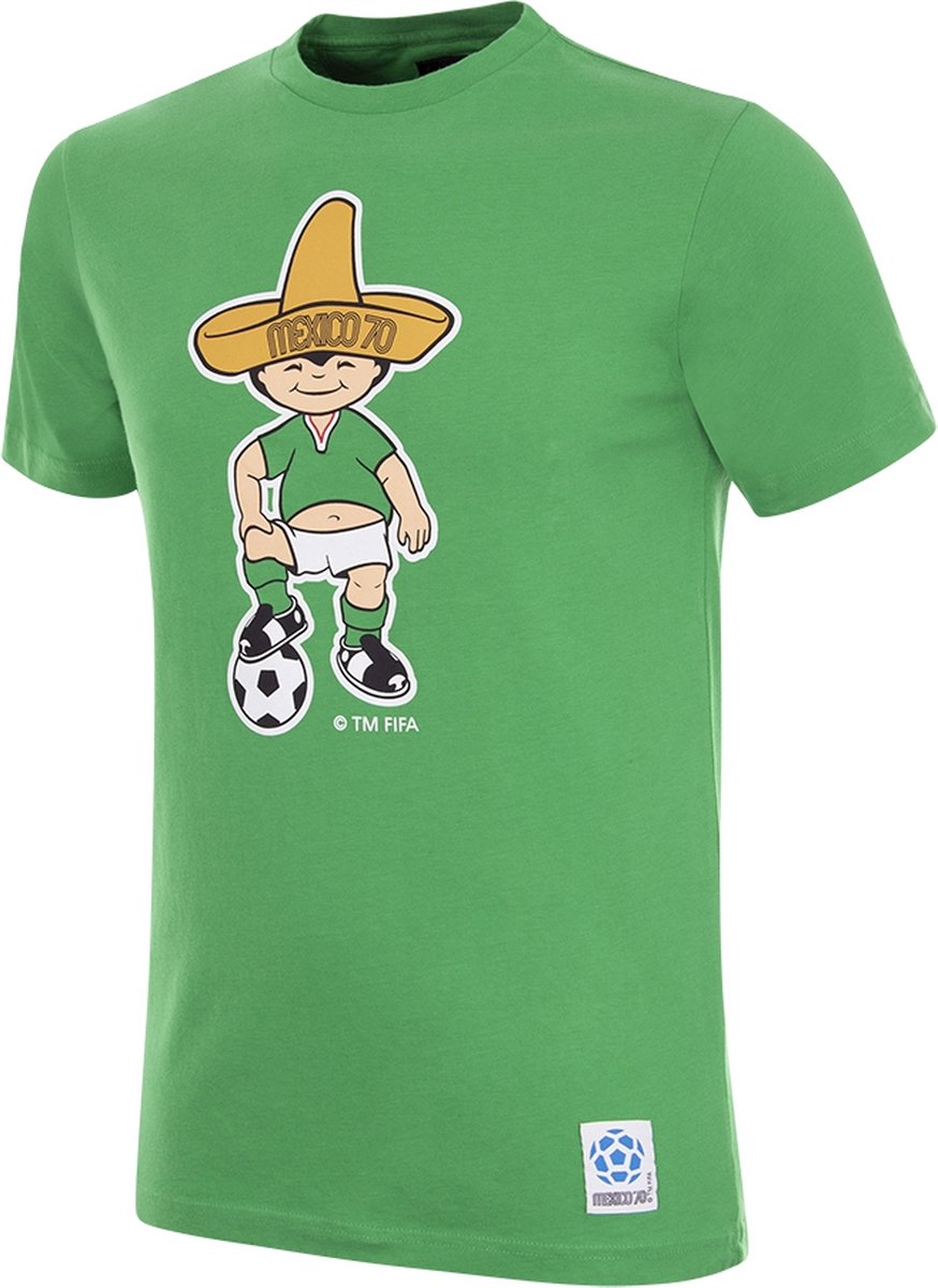COPA - Mexico 1970 WK Juanito Mascot T-Shirt - Heren - Groen - M
