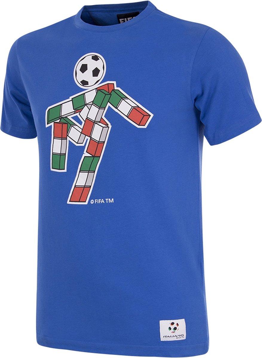 COPA - Italië 1990 World Cup Ciao Mascot T-Shirt - Mannen - Blauw - XS
