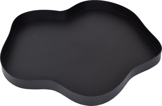 LOFT42 Plateau Métallique Organique Serva – Zwart – Ø40 cm