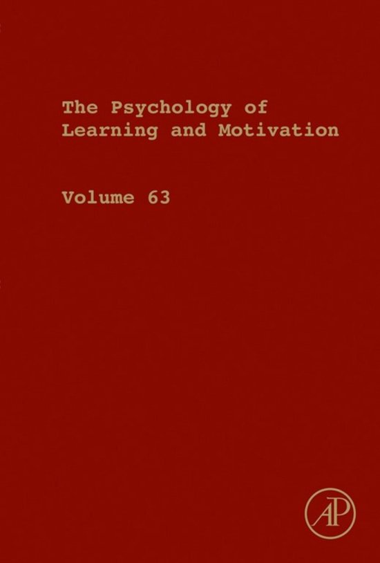 Psychology of Learning and Motivation 63 - Psychology of Lea ... - cover