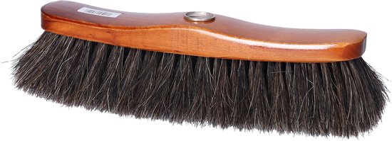 Houten binnenbezem 29 cm inclusief metalen telescoopsteel zwart/bruin 80 - 130 cm - Zachte kamerbezems van Sorbo — afbeelding 3